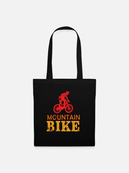 Mountain Bike Fahrrad Drahtesel Sport Geschenk - Stoffbeutel - Schwarz