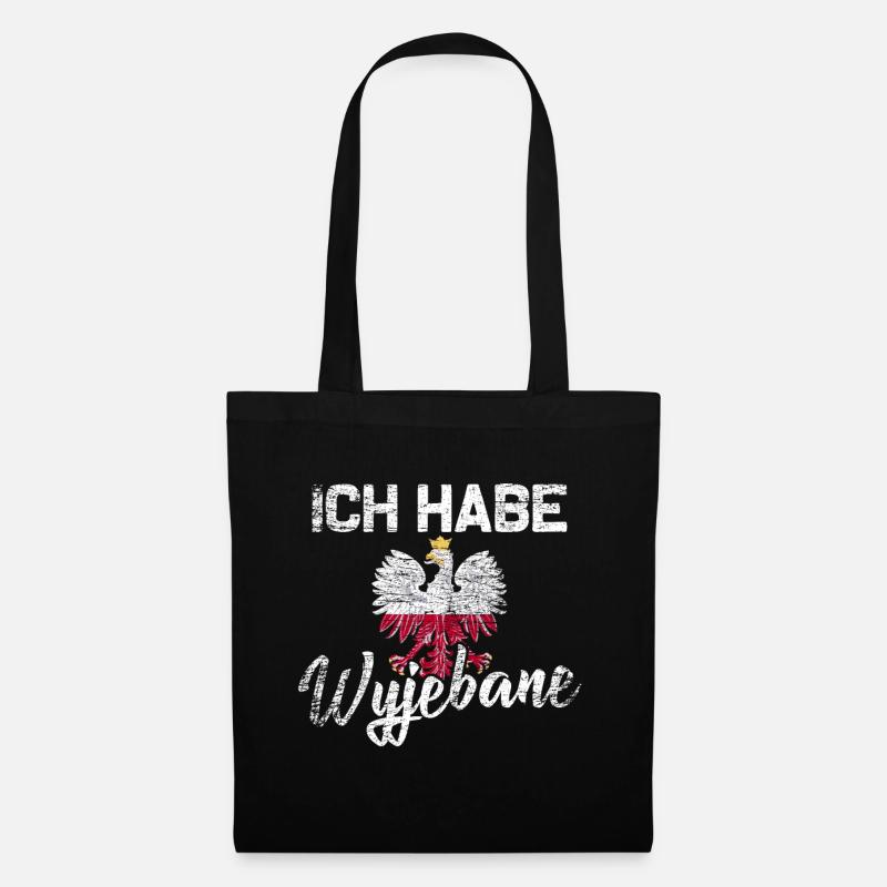 Polen Wyjebane Spruch - Stoffbeutel - Schwarz