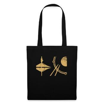 Drums Drummer Geschenkidee Drumming Drummer Art - Stoffbeutel - Schwarz - Vorne