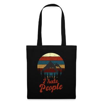 Camping I Hate People - Tote Bag - black - Front