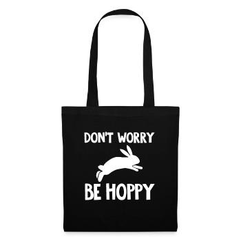 Lapin lapin dit - Sac en tissu - noir - Devant