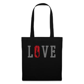 Plongée plongée plongée - Sac en tissu - noir - Devant