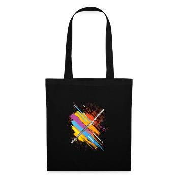 Flutist Transverse Flute Player Flautist Flute Art - Tote Bag - black - Front