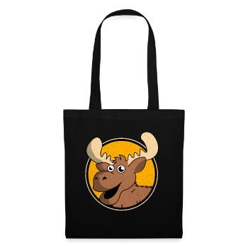 L’orignal - Sac en tissu - noir - Devant