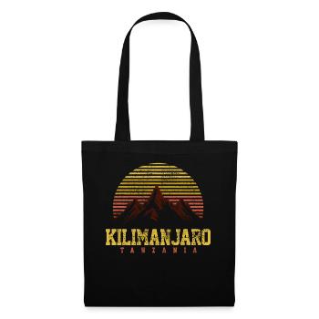 Kilimandjaro Tanzanie - Sac en tissu - noir - Devant