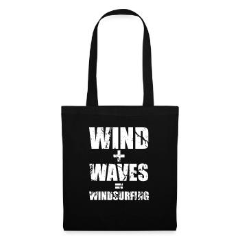 Windsurfen - Stoffbeutel - Schwarz - Vorne