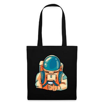 Kaffee Barista Astronaut Espresso Weltraum Filter - Stoffbeutel - Schwarz - Vorne
