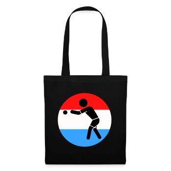 Pétanque - Sac en tissu - noir - Devant