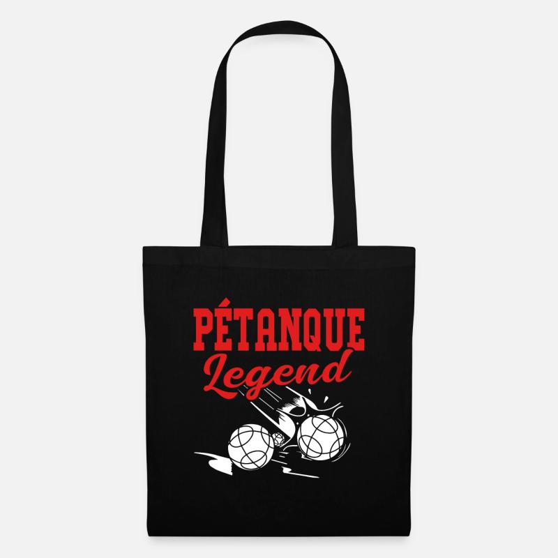 Pétanque Bocce Raffa Boule Sport Ball Petanque - Stoffbeutel - Schwarz