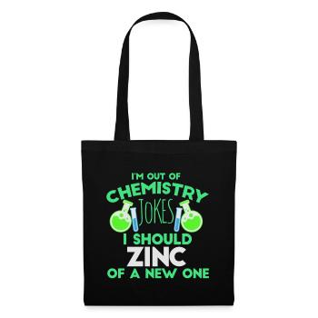 Chimiste Blagues Drôle de sort chimiste chimie - Sac en tissu - noir - Devant