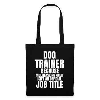 Hundetrainer - Stoffbeutel - Schwarz - Vorne
