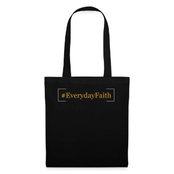 # La foi chaque jour - # - La foi au quotidien - # - Sac en tissu - noir - Devant