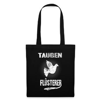 Tauben - Stoffbeutel - Schwarz - Vorne