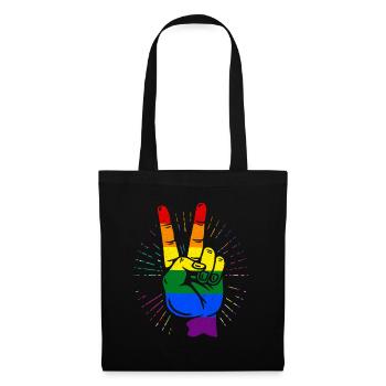 LGBT - Stoffbeutel - Schwarz - Vorne