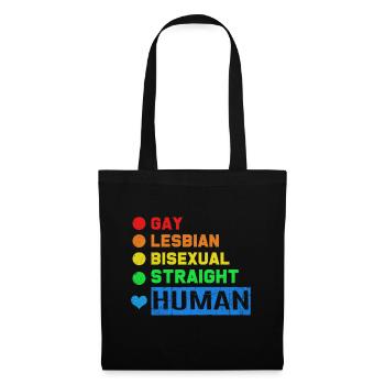 LGBT - Stoffbeutel - Schwarz - Vorne