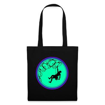 Climbing Climber Climbing Wall Mountain Rock Sport - Tote Bag - black - Front