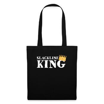 Slackline King Leisure Hobby Gift Funny - Tote Bag - black - Front