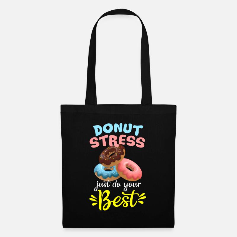 Donut - Stoffbeutel - Schwarz