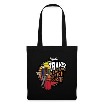 Voyager Voyager Voyager est un cadeau que vous offrez - Sac en tissu - noir - Devant