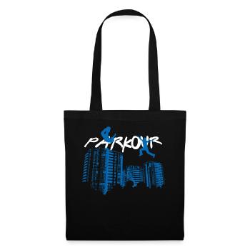 Parkour - Stoffbeutel - Schwarz - Vorne
