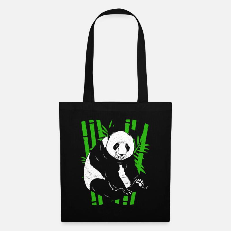 Panda - Tote Bag - black