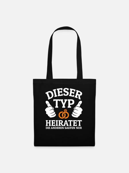 Junggesellenabschied T Shirt Ideen Outfit JGA - Stoffbeutel - Schwarz