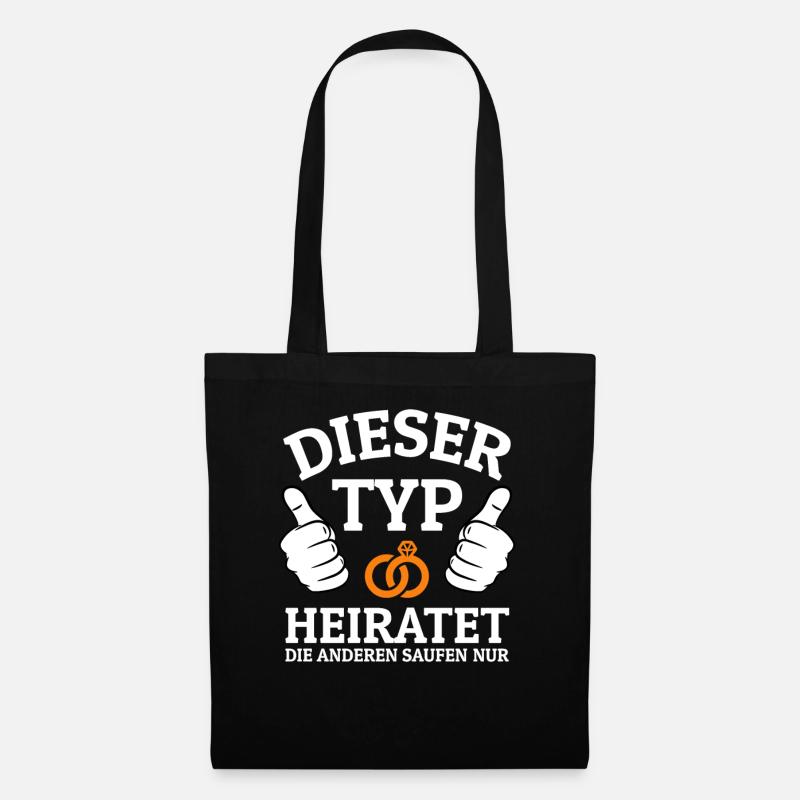 Junggesellenabschied T Shirt Ideen Outfit JGA - Stoffbeutel - Schwarz