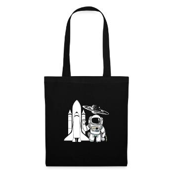 Astronaut Rocket Space Galaxy Gift - Tote Bag - black - Front