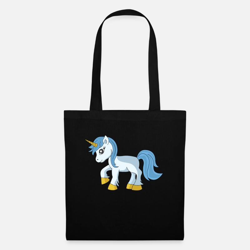 Einhorn - Stoffbeutel - Schwarz