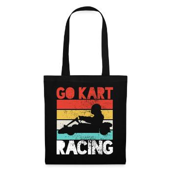 Kart Racing Kart Racing Kart Racing - Stoffbeutel - Schwarz - Vorne