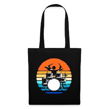 Drummer Drummer Music Instrument Drum Band - Tote Bag - black - Front
