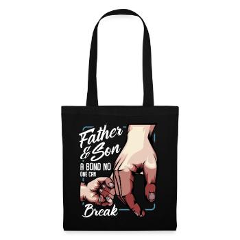 father and son - Tote Bag - black - Front