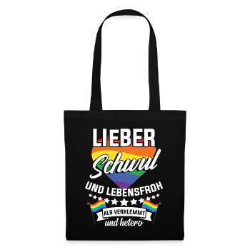 Gay funny saying gift - Tote Bag - black - Front