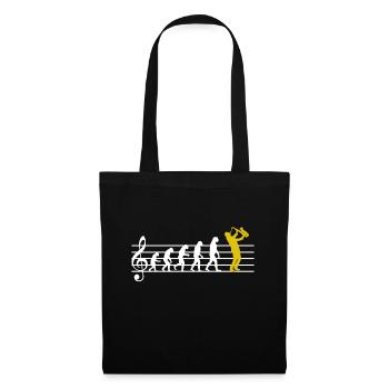 Saxophone Jazz Evolution Saxophone Classical Musician - Tote Bag - black - Front
