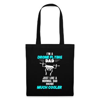 Papa Drone Flying Cool Father Gift - Tote Bag - black - Front