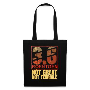3.6 Roentgen Not Great Not Terrible - Sac en tissu - noir - Devant
