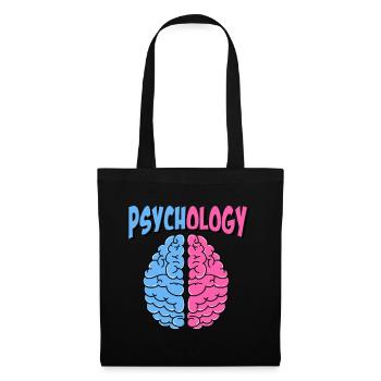 Psychologie Psychologen Statement Gehirn Geschenk - Stoffbeutel - Schwarz - Vorne