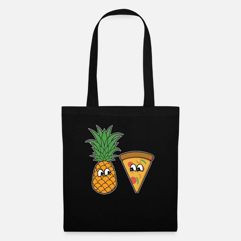 Pizza - Stoffbeutel - Schwarz