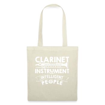 Cool clarinette clarinette joueur disant cadeau - Sac en tissu - nature - Devant