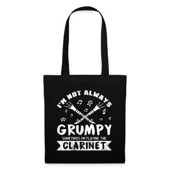 Funny clarinetist saying clarinet gift - Tote Bag - black - Front