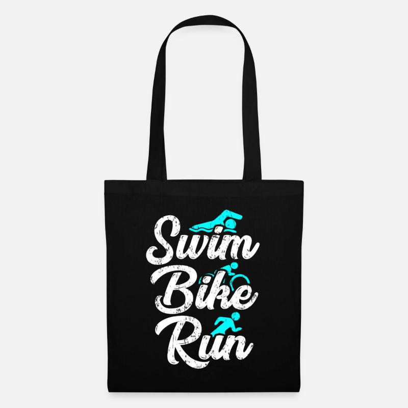 Triathlon Marathon - Stoffbeutel - Schwarz