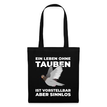 Pigeon saying funny gift - Tote Bag - black - Front