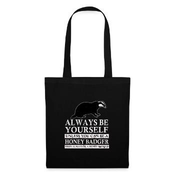 Miel Blaireau de miel Blaireau Forêt Sauvage - Sac en tissu - noir - Devant