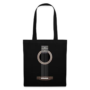 Guitare acoustique, guitare acheter musique concert - Sac en tissu - noir - Devant