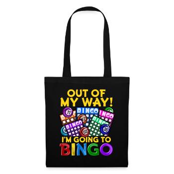 T-shirt de jeu de bingo-test Lucky Seniors Fun Gift - Sac en tissu - noir - Devant