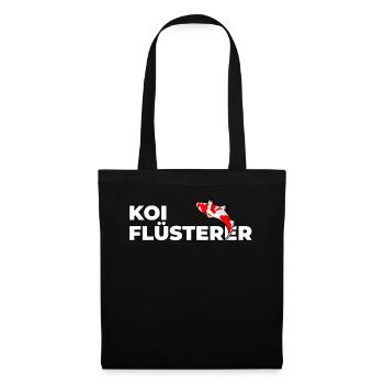 Koi Flüsterer lustiges Geschenk - Stoffbeutel - Schwarz - Vorne