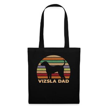 Retro Distressed Vizsla Dad - Tote Bag - black - Front