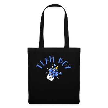 Gender revelation team boy boy - Tote Bag - black - Front