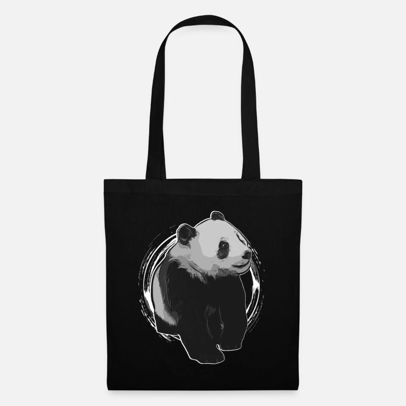 panda - Tote Bag - black