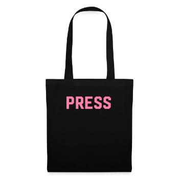 Presse Journaliste Journaliste Auteur Journalisme - Sac en tissu - noir - Devant